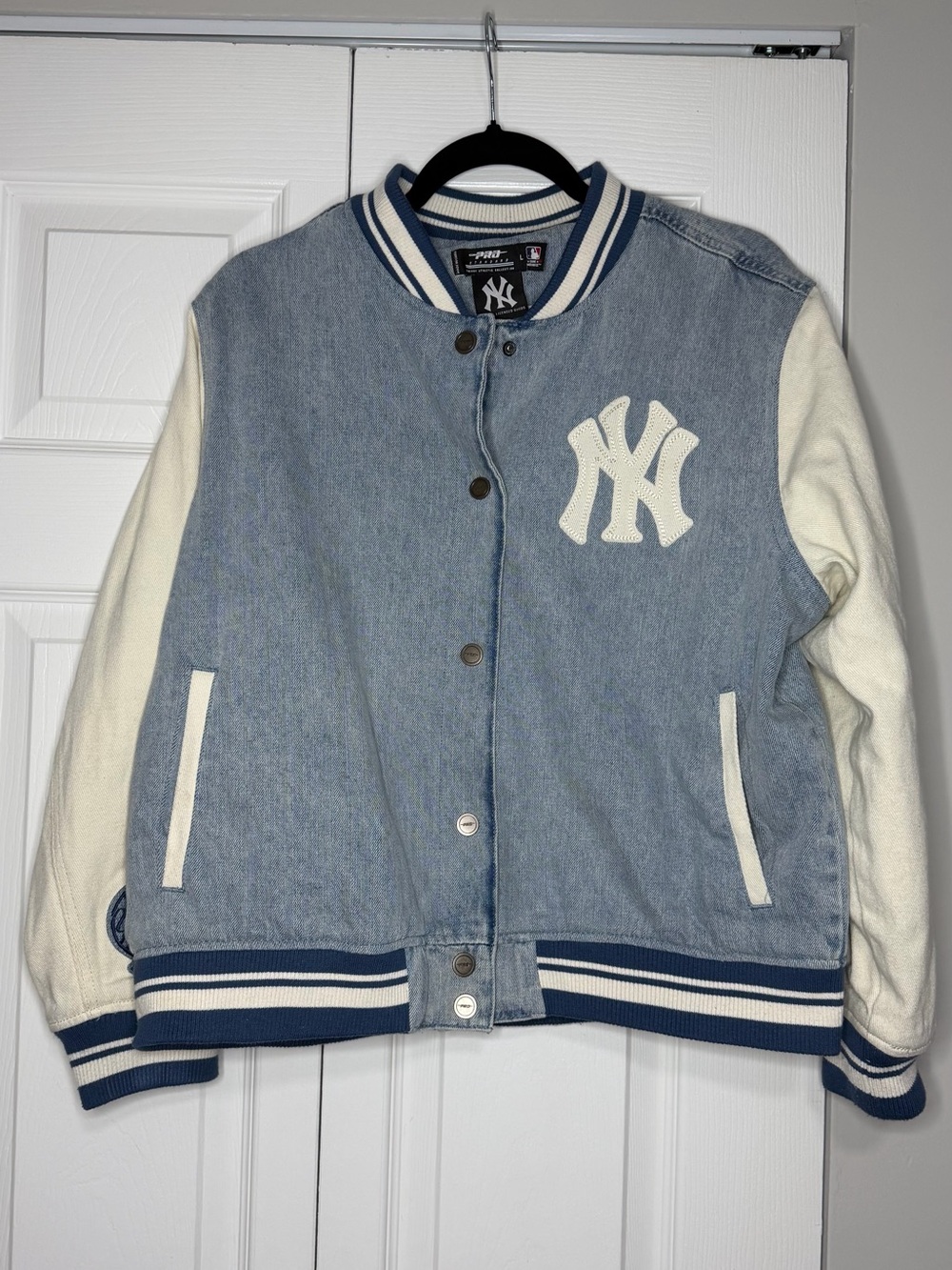 Kids Denim and Cream NY Letterman Jacket